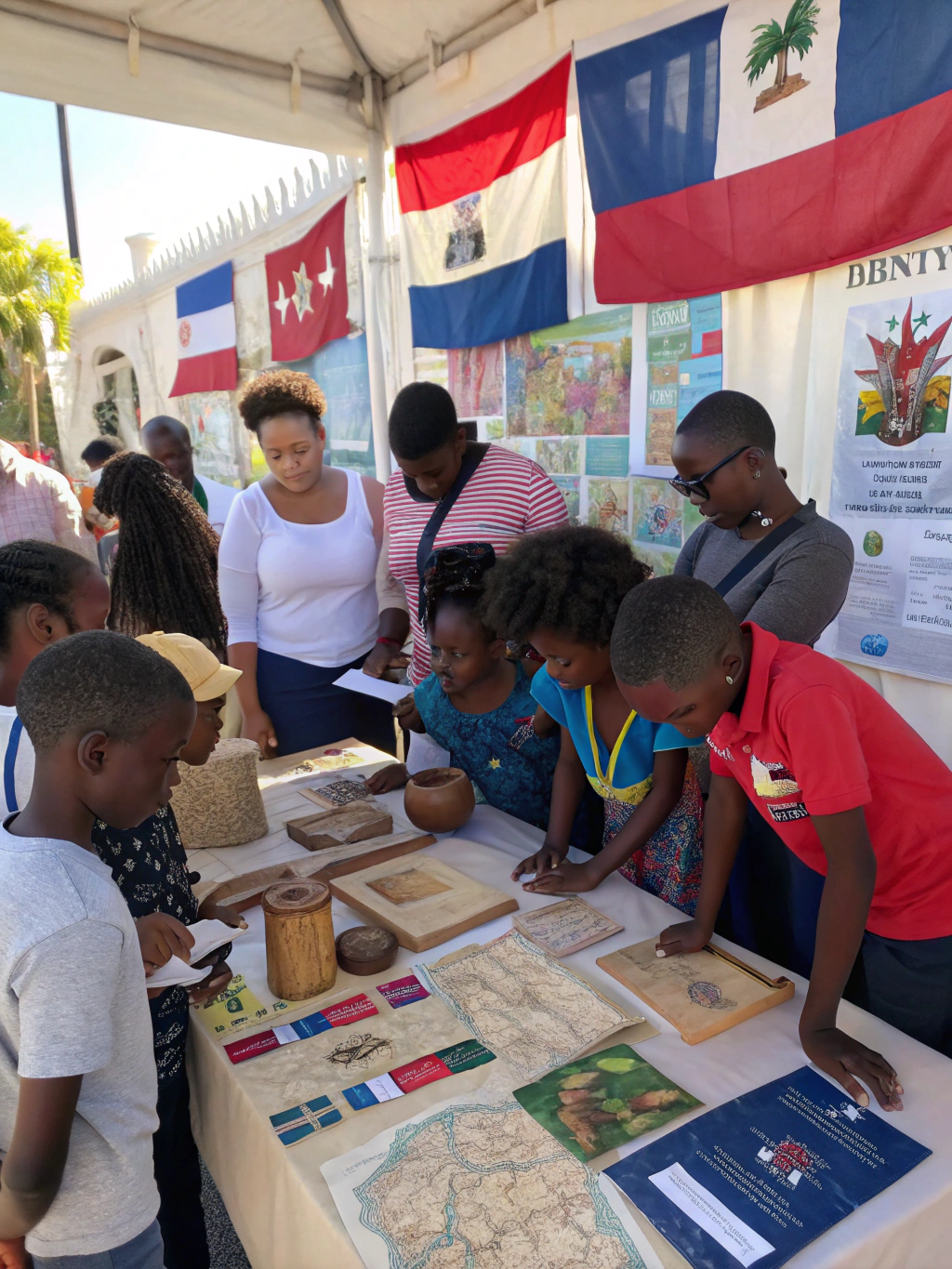 Community members gathering at a local cultural event