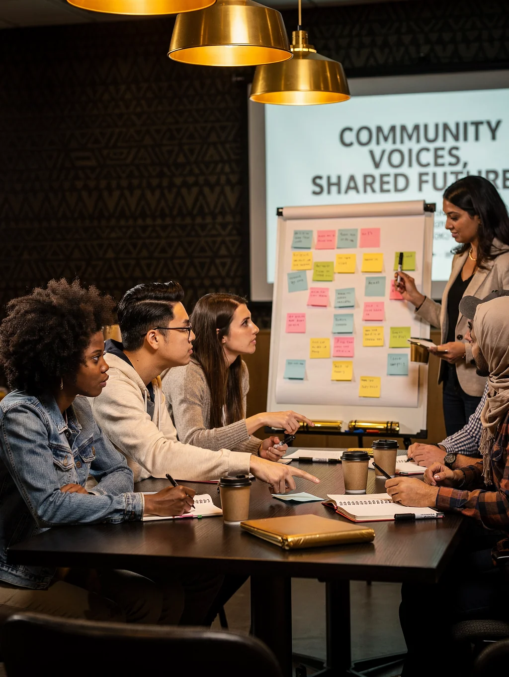 Youth participating in a leadership workshop